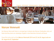 Tablet Screenshot of mainzer-weinmarkt.de